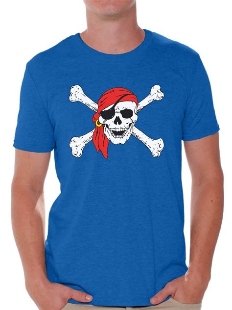 Awkward Styles Sugar Skull Shirts For Men Jolly Roger Skull And Crossbones Men S Tee Shirt Tops