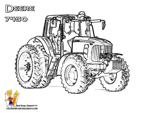 02_tractor_deere_7430_coloringkidsboys.gif (1056×816)  Coloriage