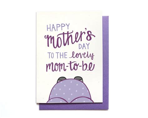 First Mothers Day Card Unique Mom To Be New Mom