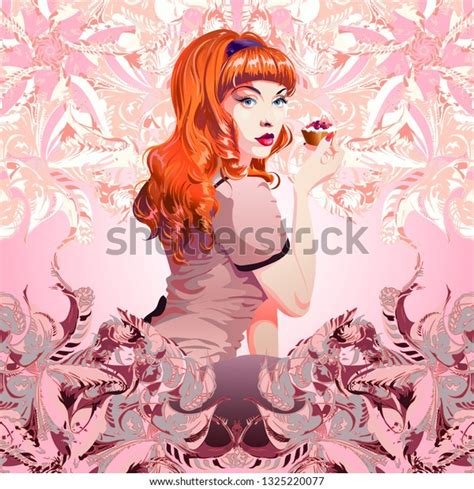Vector Pinup Illustration Depicting Sexy Girl Stock Vector Royalty Free 1325220077 Shutterstock