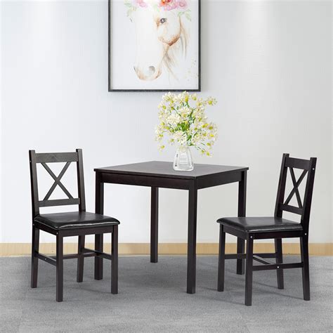 The square table and four chairs are crafted. Dining Kitchen Table Dining Set Dining Room Table Set ...