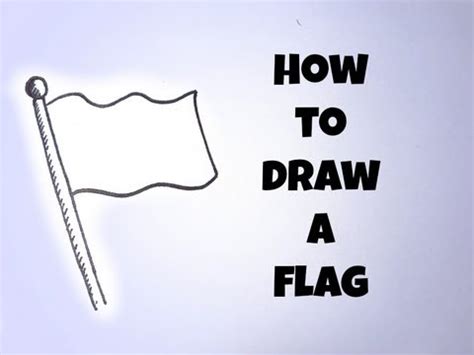Download a free printable outline of this video and draw along with us: How To Draw A Flag (Simple and Easy) - YouTube