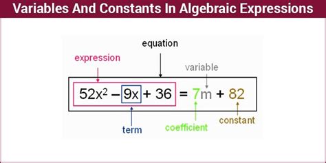 In mathematics, the word constant can have multiple meanings. Algebraic Expressions | Variables And Constants | Math ...