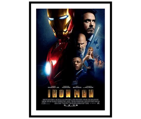Iron Man Movie Poster Print Etsy