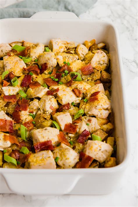Heat a large skillet over medium heat. Chicken Bacon Ranch Casserole (Paleo, Whole30, AIP ...