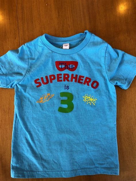 This Superhero Tshirt Is The Perfect Birthday Shirt For Any Boy Or Girl