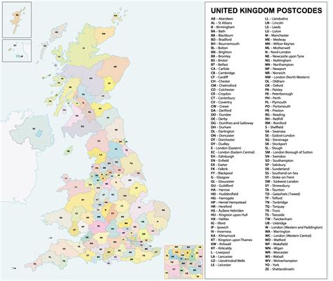 Best Uk Postcodes Map With All The Postcode Districts