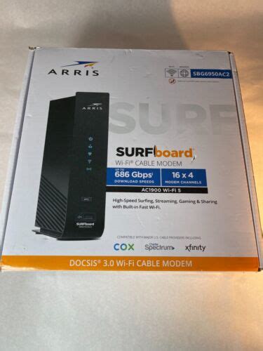 Arris Surfboard 16x4 Docsis 3 Cable Modem Wifi Router Sbg6950ac2