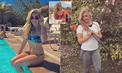 rio olympics skeet shooter amber hill is also known for instagram photos daily mail online