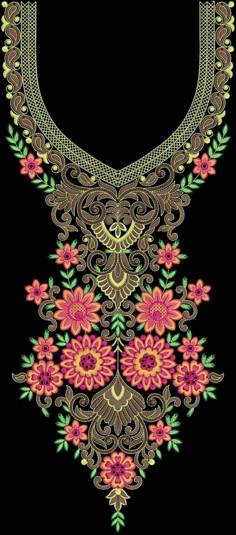 Pin By Designer Hitesh On Emb Free Embroidery Neck Designs Textile
