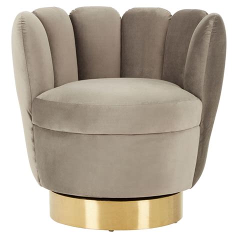 Beauly Velvet Bedroom Chair In Grey Furniture In Fashion