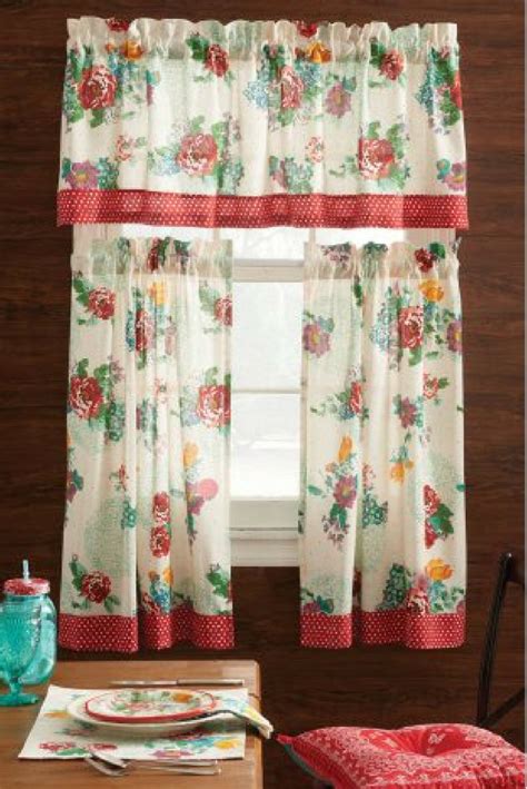 The pioneer woman country garden window curtain panel, 40w x 84l , set of 2. These curtains would add some cheer to my kitchen! Pioneer ...