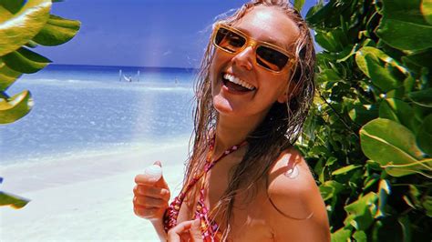 Rose Ayling Ellis Stuns In Red Bikini During Relaxing Outing With Strictly Pro Dancer Luba