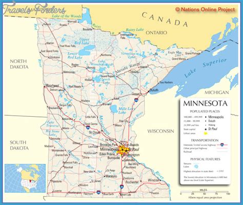 Minnesota Map Tourist Attractions Travelsfinderscom