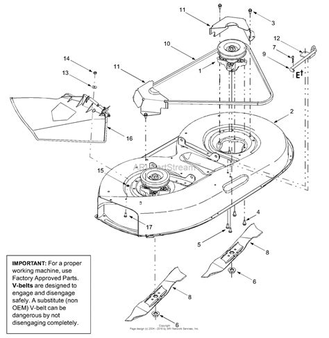 Mtd 13ab652f729 2004 Parts Diagram For Deck Assembly