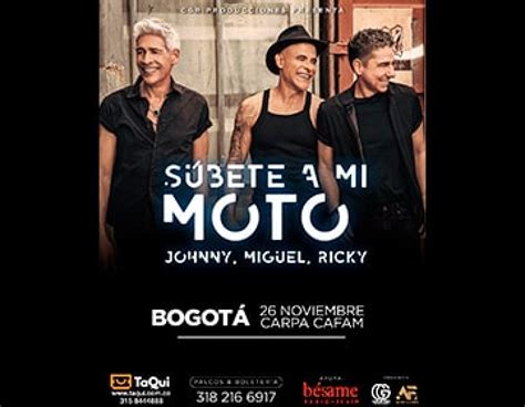 Súbete A Mi Moto Tour El Reencuentro De Menudo En Bogotá