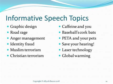 210 Good Informative Speech Topics Best Speech Ideas Informative