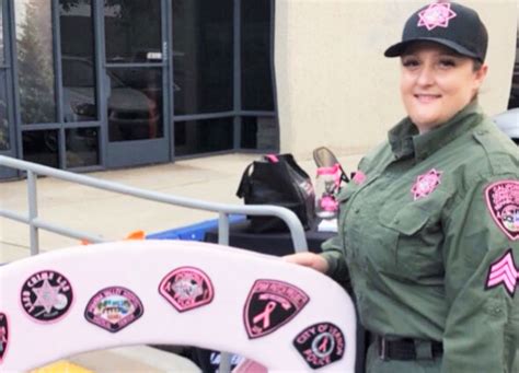Cdcr Staff Don Pink Patches For Breast Cancer