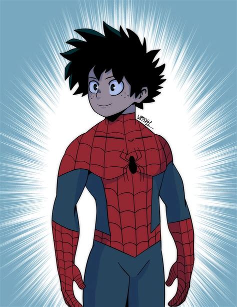 Spider Deku Anime Superhero Manga Studio Anime Crossover