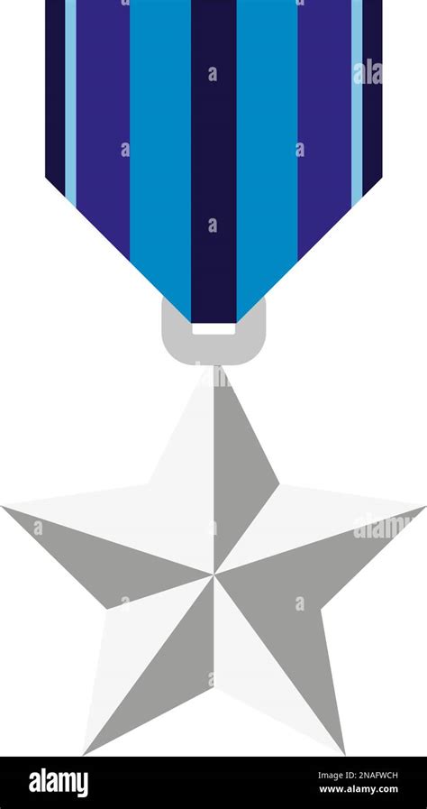 Silver Star Medal Stock Vector Images Alamy