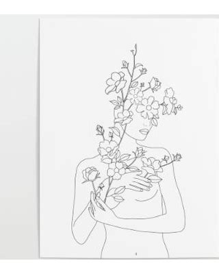 Upload stories, poems, character descriptions & more. Remarkable Deals on Minimal Line Art Woman With Wild Roses ...