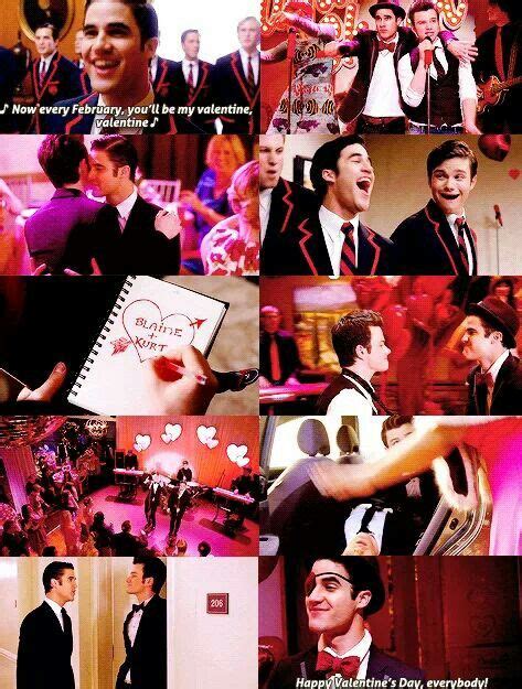 Now They Can Officially Be Each Other S Valentine Forever ️ ️ ️ Glee Memes Blaine And