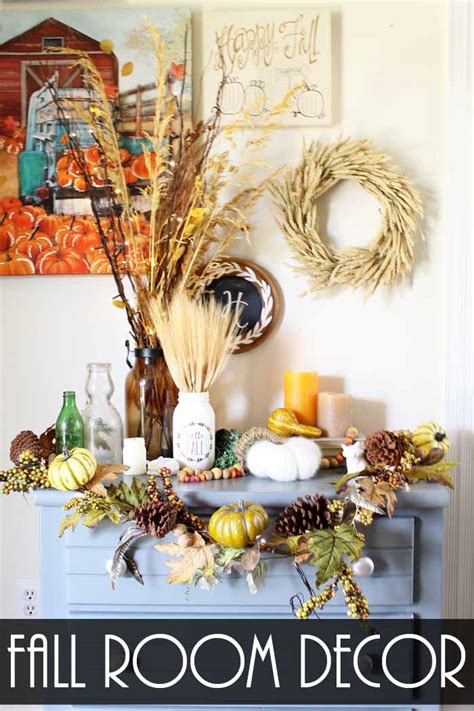 Fall Room Decor Adding Lights The Country Chic Cottage