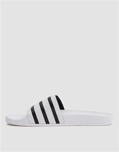 Adidas Adilette Sandal In White Slip On Sandal From Adidas In White