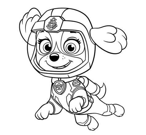 Paw Patrol Skye 1 Coloring Page Free Printable Coloring Pages For