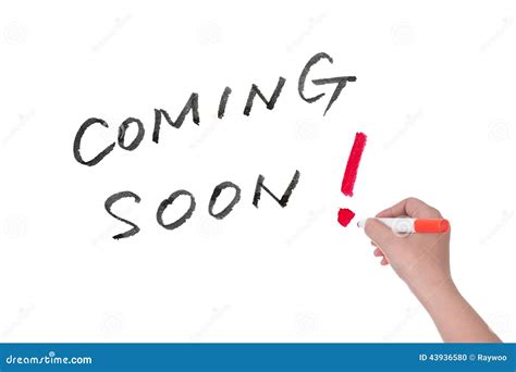 Coming Soon Words Stock Photo Image 43936580