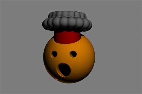 Emoji Exploding Head 3d Model Cgtrader