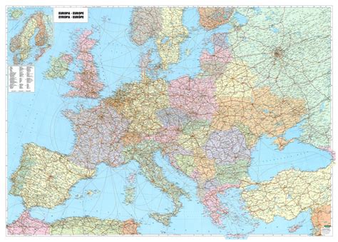 Europa ist der zweite kleinste kontinent der welt durch bereich, sondern besteht aus. Europakarte C 1:2.600.000 - Commee Landkarten