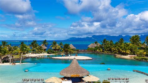 Landscape Nature Tropical Resort Tahiti French