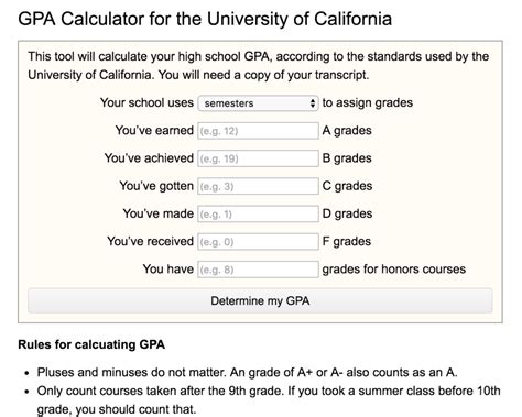 You could, of course, do this on any calculator, but you could come to rogerhub too because it's cool. GPA Calculator for the University of California - RogerHub