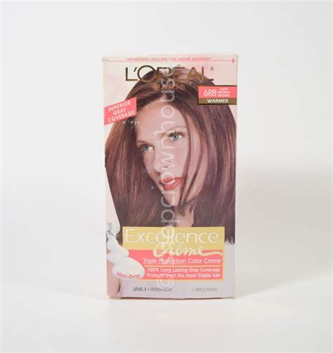 Loreal Excellence Creme Permanent Hair Color 6rb Light Reddish Brown