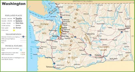 I 90 Map Washington State London Top Attractions Map