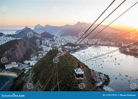 Views Overlooking Rio De Janeiro From The Top Of Sugarloaf Mountain