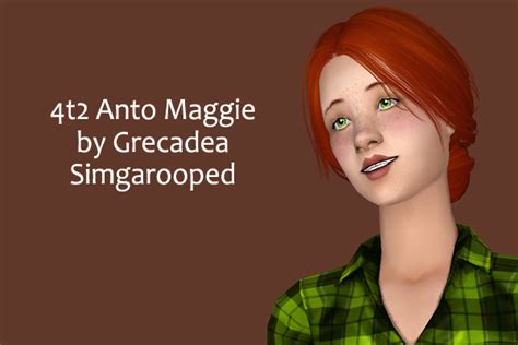 Ts2 4t2 Anto Maggie By Grecadea Simgarooped By Deedee Sims Sims 2