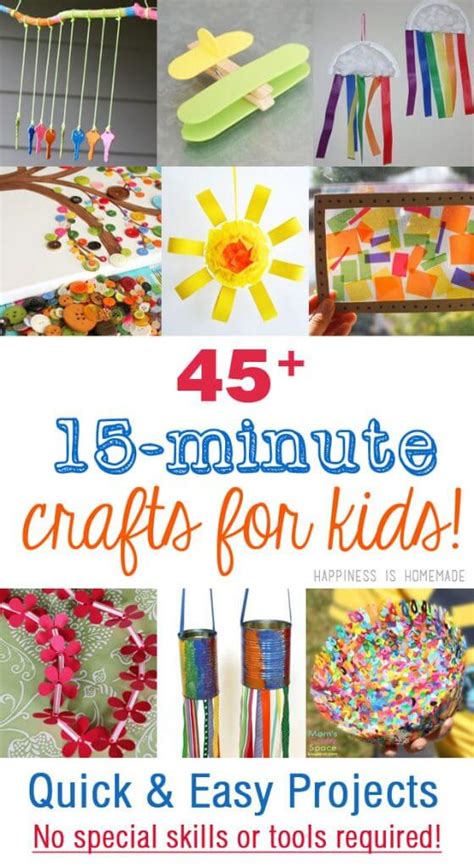 45 Quick And Easy Kids Crafts That Anyone Can Make