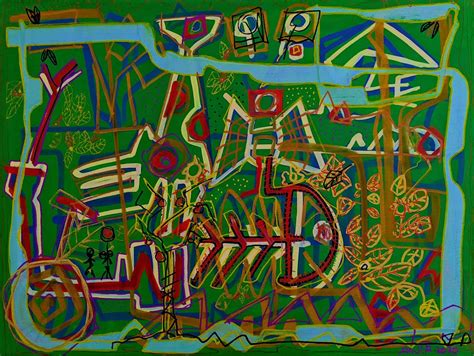 The Garden Of Eden Acrylic On Canvas 30×40 Cm Kroll Contemporary Art