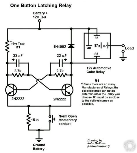 Latching relays are a special case that will be looked at separately. single positive pulse to constant on/off?