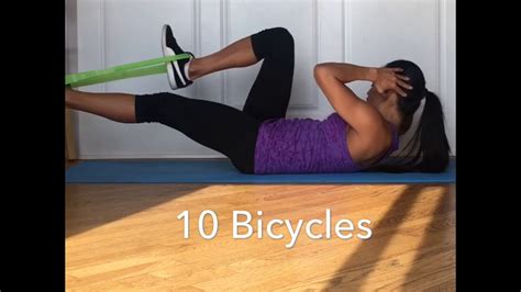 The farther you are from the band, the greater the tension. Ab Workout With Resistance Bands - YouTube