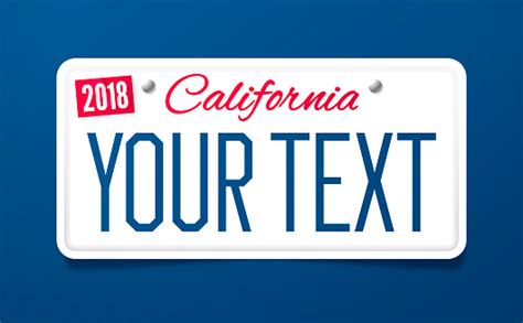 California License Plate Stock Illustration Download Image Now Istock