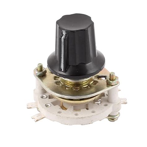 Uxcell Kcz 7 Pole 1 Throw 6mm Shaft Band Channel Rotary Switch Selector
