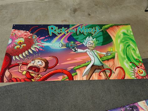 Rick And Morty Banner For Sale Pinball Aussie Arcade