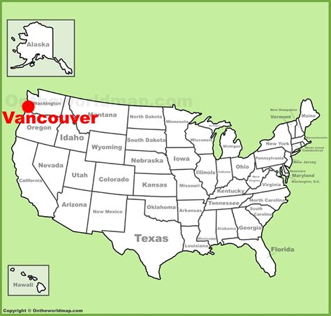 Vancouver Location On The Us Map