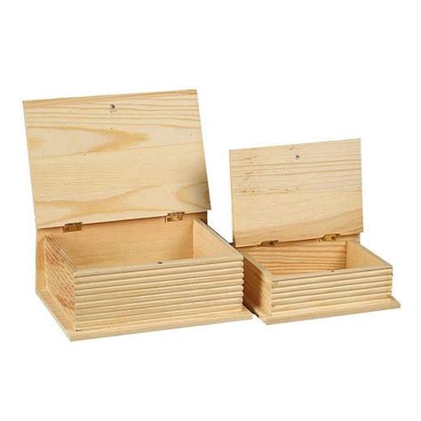 Wooden Book Boxes Set Of 2 Wooden Books Book Box Crafty Ts