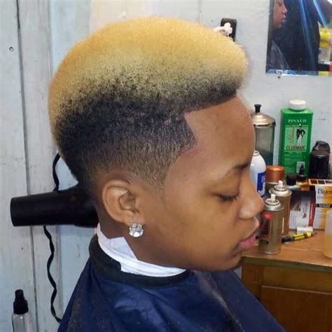 Shop featured hair color products. Dyed frohawk | Black Men Haircuts. | Pinterest