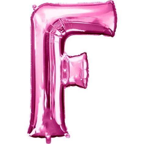 Pink Letter F Balloon 34 Foil Party Delights