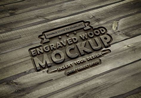 Carved Wood Text Effect Mockup Text Effects Mockup Wood Carving